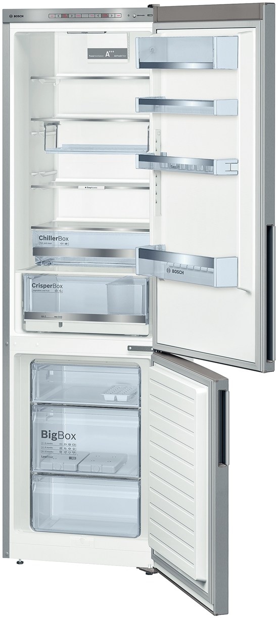Combina frigorifica Bosch KGE39BL41, 339 l, H 201 cm, Argintiu