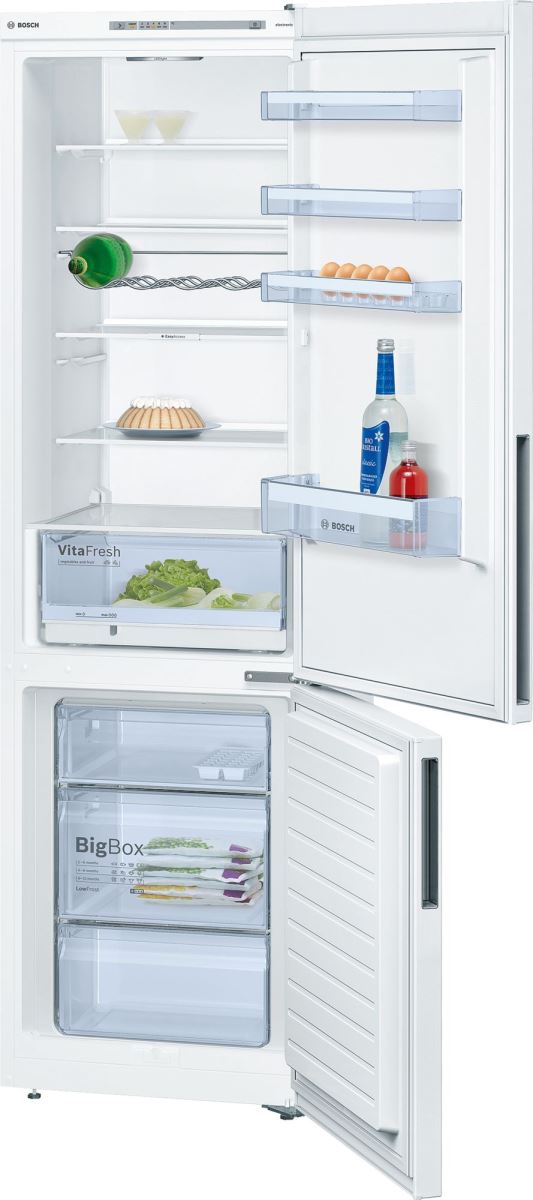 Combina frigorifica Bosch KGV39VW31, 344 l, H 201 cm, Alb
