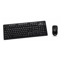 Kit tastatura si mouse Serioux MKM5500 Kit, USB, Black