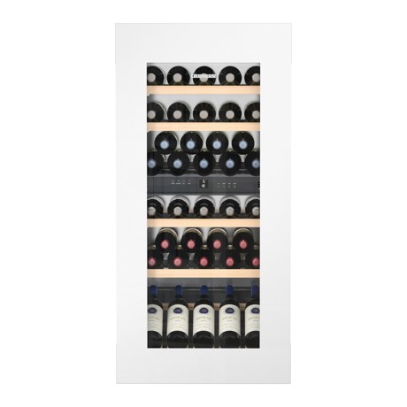 Vitrină de vin încorporabilă EWTgw 2383, 169 L, 51 sticle, Alarmă uşă, Siguranţă copii, Display, Control electronic, Iluminare LED, Rafturi lemn, H 122 cm