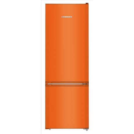 Combina frigorifica Liebherr CUno 2831, 265 L, SmartFrost, Control mecanic, 2 sertare legume, Raft sticle, H 161.2 cm, Neon orange