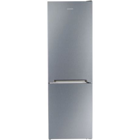 Combina frigorifica Heinner HC-V336XF+, Frost Less, 336 L, Termostat ajustabil, Iluminare LED, Usi reversibile, H 186 cm, Argintiu
