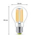 Bec LED Philips Classic A60, Ultra Efficient Light, E27,  4W (60W), 840 lm, lumina calda (3000K)