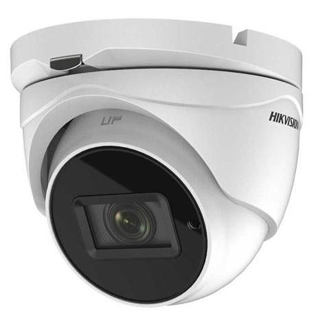 Camera supraveghere Hikvision, Turbo HD dome DS-2CE76H0T-ITMFS(2.8mm), 5 Mp, Microfon audio incorporat, Smart Ir