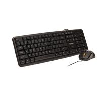 KIT Tastatura si Mouse Spacer SPDS-S6201 cu fir, USB, tastatura „SPKB- S62" + mouse optic „SPMO-F01", black, „SPDS-S6201”