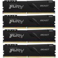Memorie RAM Kingston Fury Beast, DIMM, DDR4, 16GB (4x4GB), CL16, 2666MHz