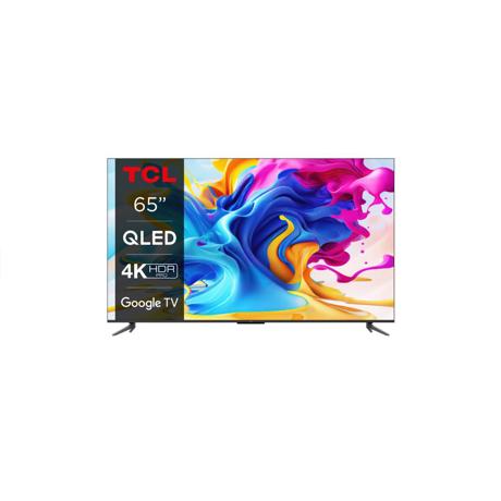 Smart TV TCL  65C645 (Model 2023) 65"(164CM), QLED 4K UHD, Brushed titanium metal front, Flat, Google TV, Mirroring iOS/Android, AiPQ 3.0 Engine, HDR10+/HLG/Dolby Vision IQ/Dolby AC-4/Dolby Atmos/Dolby TrueHD, Refresh rate: 50/60Hz+FRC / 120Hz FHD, Tuner: DVB-T2/C/S2, speakers 2x10W, Wi-Fi/Bluetooth