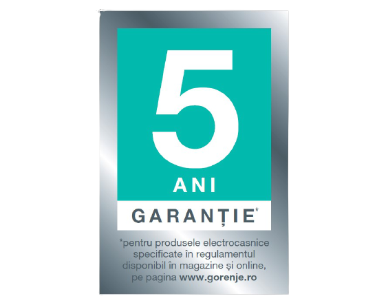 5 ani garantie Gorenje