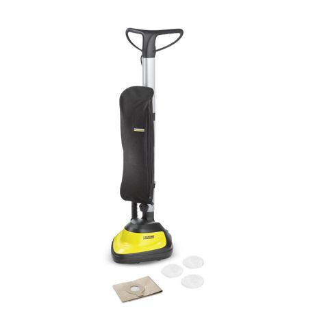 Curatitor de pardoseala Karcher FP 303 10568200, 600 W, 3 pad-uri pentru polisare, Cap de lustruire triunghiular plat, Negru/Galben