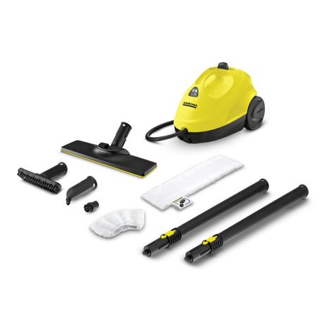 Curatitor cu abur Karcher SC 2 (Yellow) *EU 15120500, 1500 W, 3.2 bari, 1 L, Kit de curatare a podelei EasyFix, Abur reglabil, Negru/Galben