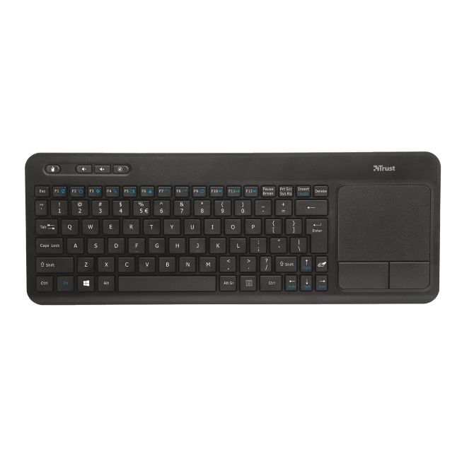 Tastatura Trust Veza, Wireless Multimedia, Negru