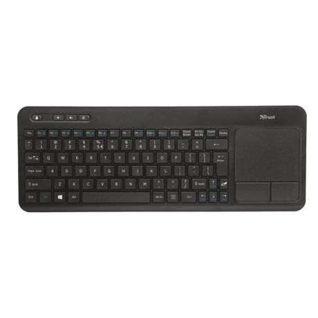 Tastatura Trust Veza, Wireless Multimedia, Negru