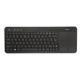 Tastatura Trust Veza, Wireless Multimedia, Negru