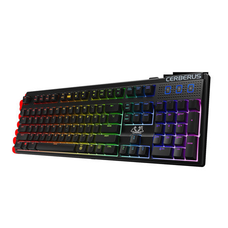 Tastatura ASUS Cerberus Mech RGB, 90YH0192-B2UA00, USB 2.0, RGB illumination