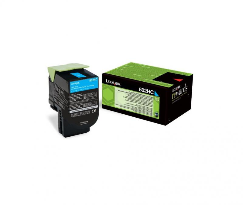 Toner Lexmark 80C2HYE Cyan 3000 pag