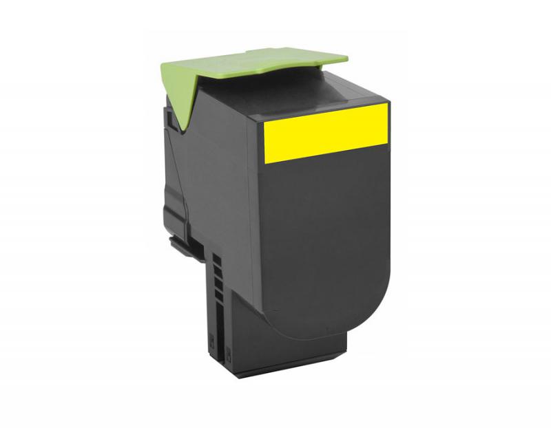 Cartus toner Lexmark 80C2XYE, yellow, 4 k