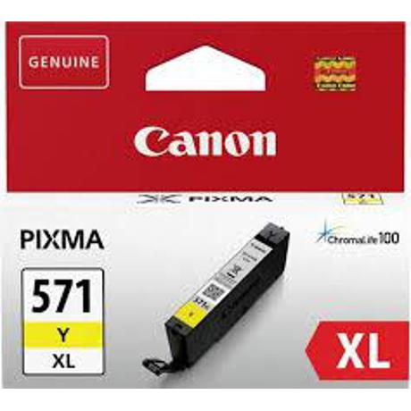 Cartus cerneala Canon CLI-571XL, yellow, capacitate 11ml, pentru Canon Pixma MG6850/MG6851, Canon Pixma MG5750/MG5751, Canon Pixma MG7750/MG7751/MG7752.