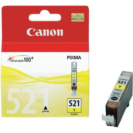  Cartus cerneala Canon CLI-521Y, yellow, 9ml / 505 pagini
