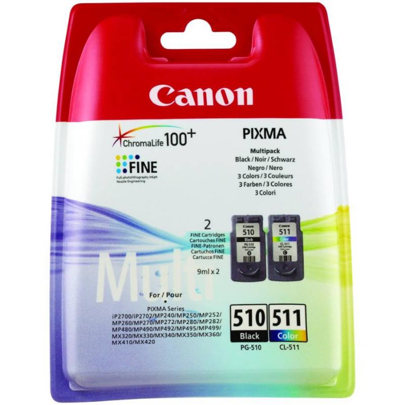 Kit Cartus Cerneala Canon PG510/CL-511 Black/Color BS2970B010AA