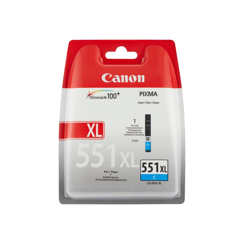  Cartus cerneala Canon CLI-551XL, cyan, capacitate 11ml