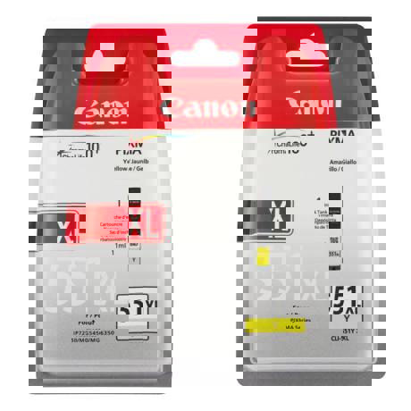  Cartus cerneala Canon CLI-551XL, yellow, capacitate 11ml