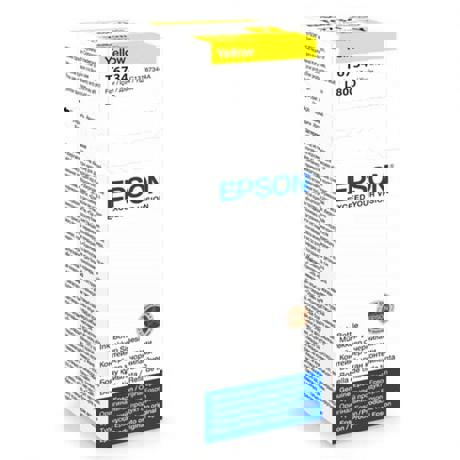 Cartus cerneala Epson T6734, yellow, capacitate 70ml