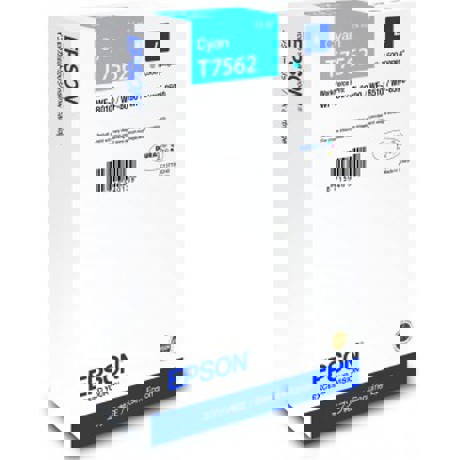 Cartus cerneala Epson T75624, cyan, capacitate 14ml, 1500 pagini, pentru WF-8590DWF, WF-8090DW, WF-8510DWF, WF-8010DW