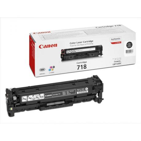  Toner Canon CRG718BK, black, capacitate 3400 pagini