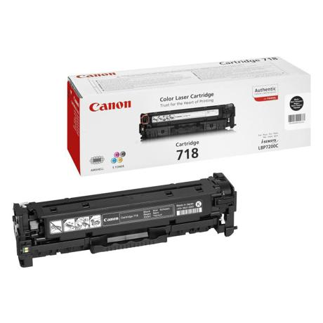  Toner Canon CRG718BK, black twin pack, capacitate 2x3400 pagini