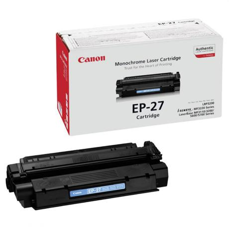  Toner Canon EP-27, black, capacitate 2500 pagini, pentru LBP3200