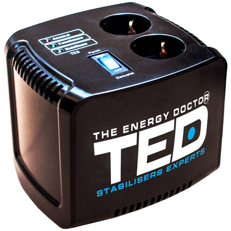  Stabilizator retea TED Electric maxim 500VA-AVR black TED500 profesional