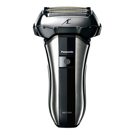 Aparat de ras compact cu 5 lame Panasonic ES-CV51-S803, Umed/uscat, Fara fir, Autonomie 45 min (max.), Dispozitiv tuns glisant, Negru/Argintiu