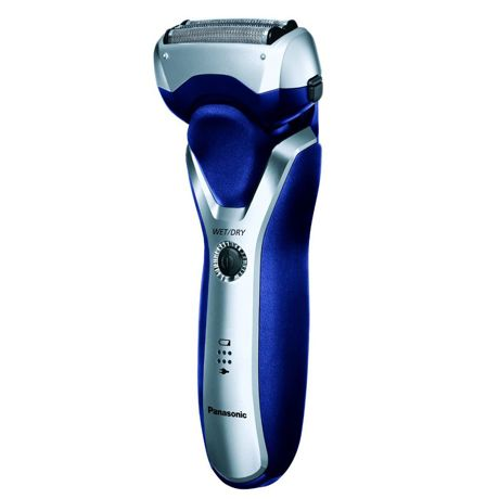 Aparat de barbierit Panasonic ES-RT37-S503 Wet & Dry, 3 lame, Trimmer, Li-Ion, Aut 54 min, Argintiu/Albastru