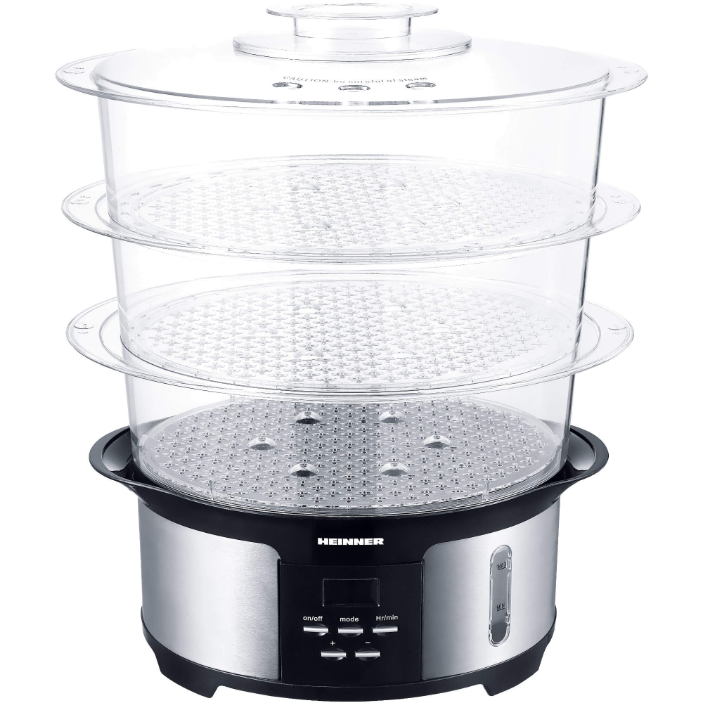 Aparat de gatit cu aburi Heinner Master Collection HSA-1000XMC, 1000 W, 12 L, Argintiu/Negru