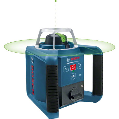 Nivelă laser rotativă Bosch Professional GRL 300 HVG, 100 m, Diametru domeniu de lucru receptor 300 m, ± 3 mm/m, 532 nm, Geanta de transport, 0601061701