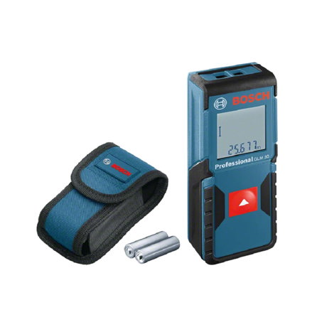 Telemetru cu laser Bosch Professional GLM 30, 635 nm, Domeniu de măsurare 0.15 – 30 m, Deconectare automata, 0601072500