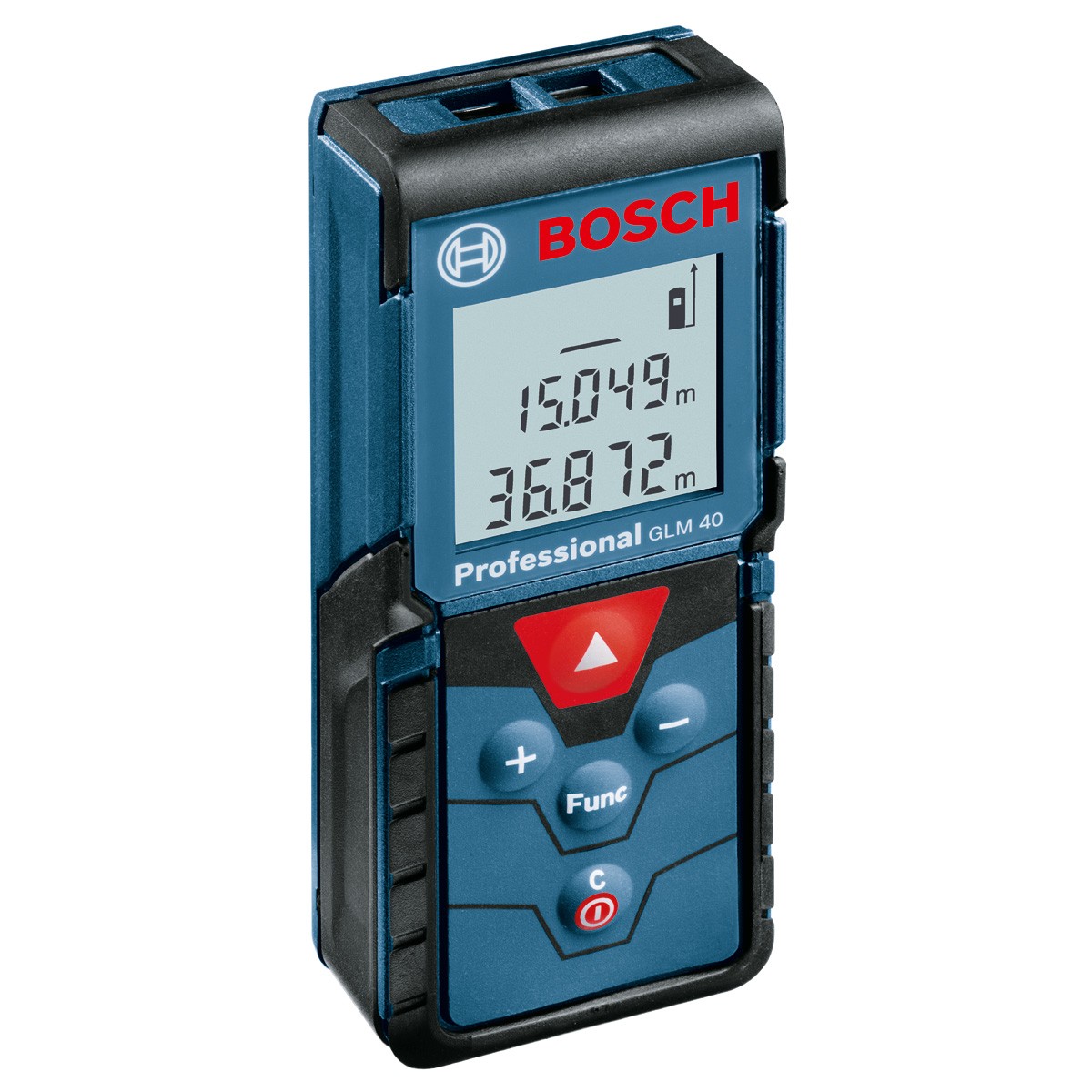 Telemetru cu laser Bosch Professional GLM 40, 635 nm, Domeniu de măsurare 0.15 – 120 m, Deconectare automată, 0601072900