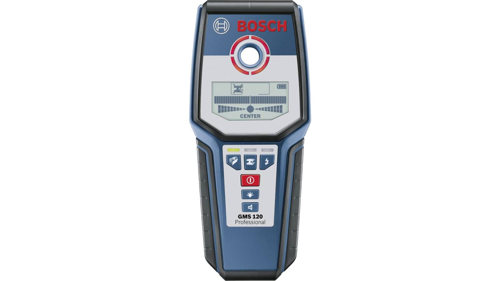Detector multifuncţional Bosch Professional GMS 120, Adâncime de detectare maximă 120 mm, Deconectare automată, 0601081000