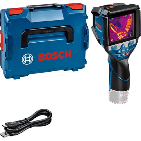 Camera termica Bosch Professional GTC 600 C, 12V, -20 °C - +600 °C,  Wi-Fi, Valiza, Fara acumulator si incarcator, 0601083508