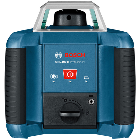 Nivelă laser rotativă Bosch Professional GRL 400 HV, 20 m, Diametru domeniu de lucru receptor 400 m, ± 0,08 mm/m, 635 nm, Acumulator NiMh, 061599403U