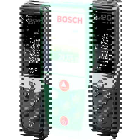 Telemetru digital cu laser Bosch PLR 30 C, 635 nm, Domeniu de masurare 0,05 – 30 m, Deconectare automata, Bluetooth, Geanta de protectie, Verde, 0603672120
