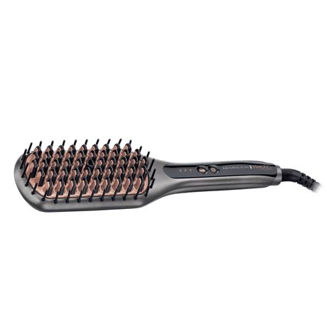 Perie electrica de indreptat parul Remington Keratin Protect CB7480, 230°C, Invelis ceramic, 3 setari temperatura, Argintiu