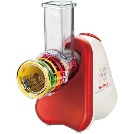 Răzătoare multifuncţională TEFAL Fresh Express+ MB756G31, 700 g/min., 200 W, 5 conuri de tocat/feliat, Roșu rubiniu