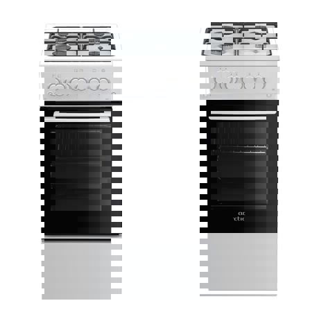 Aragaz Arctic AGM5611DTTL, Gaz, 4 arzatoare, Grill, Rotisor, Timer, 50x60 cm, Alb
