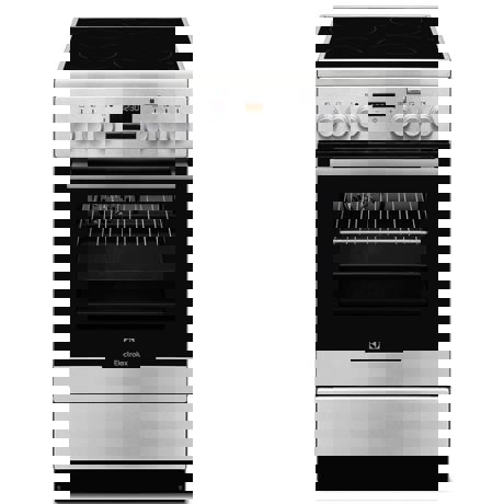 Aragaz Electrolux EKI54950OX 50x60 cm, Plita inductie 4 zone de gatit, Booster, Cuptor electric multifunctional (11 functii) Plus Steam -gatire cu abur, Autocuratare catalitica, Grill electric, 57 l, Inox