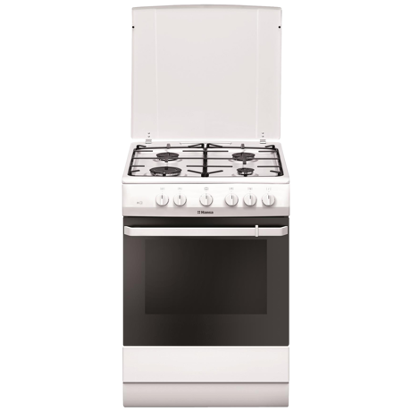 Aragaz Hansa FCGW621009, 4 Arzatoare gaz, Aprindere electrica plita, Supergrill, 60x60 cm, Alb