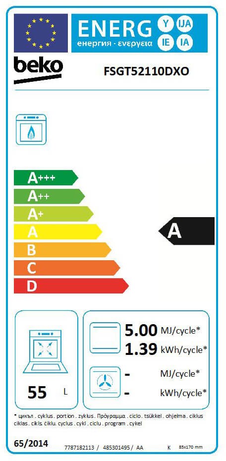 Aragaz Beko FSGT52110DXO