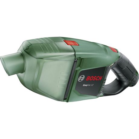 Aspirator de mână Bosch EasyVac 12 06033D0001, 12 V, Autonomie 22 min., 0..38 L (brut), Acumulator Litiu-Ion, Negru/Verde
