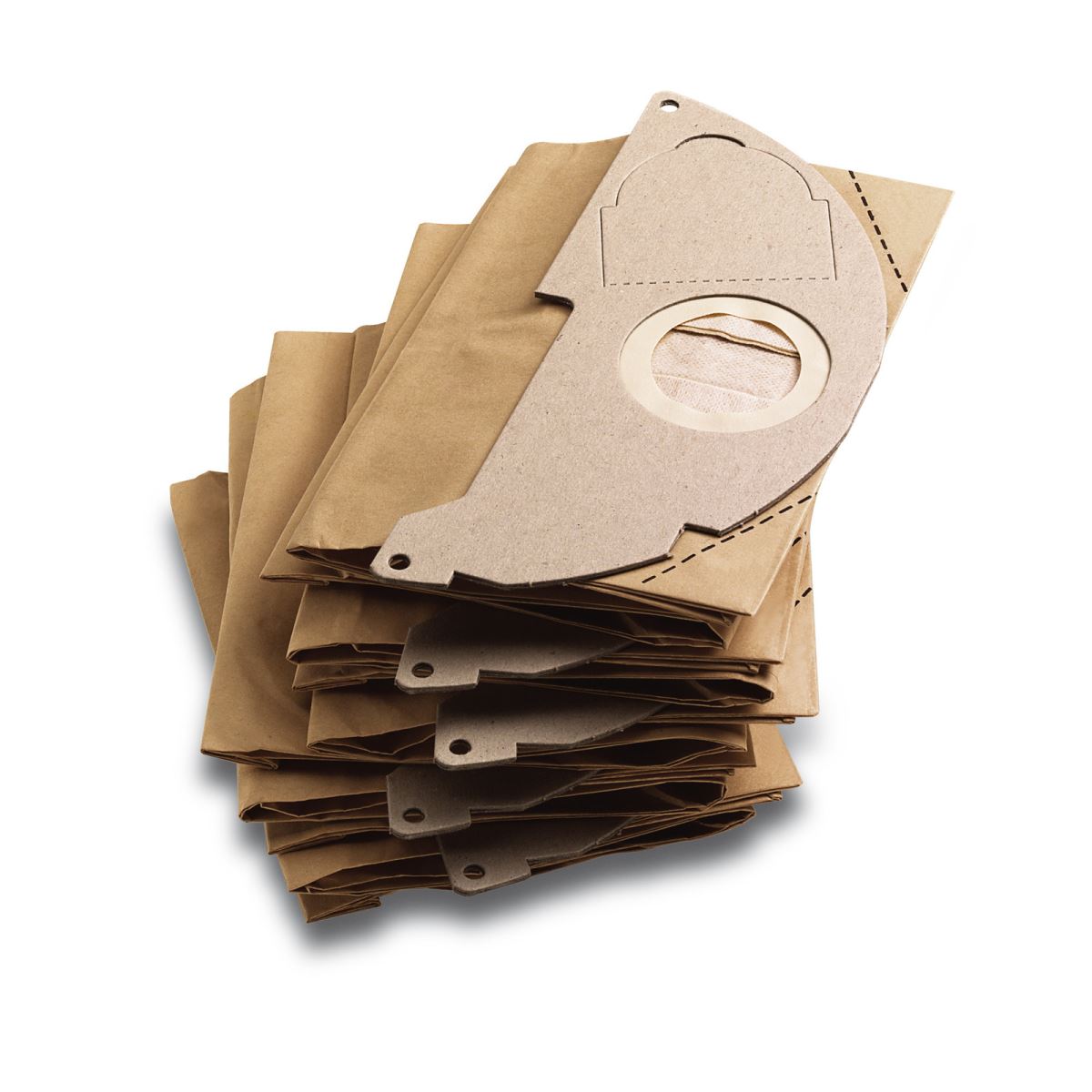Set saci de filtru din hartie Karcher 6904322, 5 bucati, 2 straturi, Rezistenta mare la rupere, Compatibil Karcher WD2
