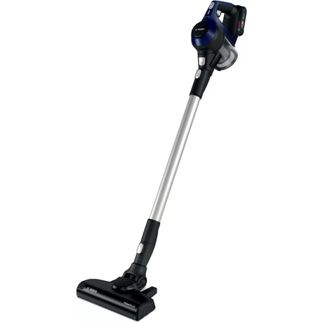 Aspirator vertical Bosch BBS611MAT, 18V, Perie AllFloor, 2 viteze, Motor compact Digital Spin, Albastru